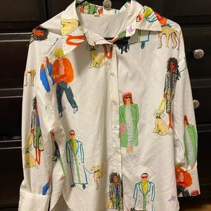 White vintage dress shirt